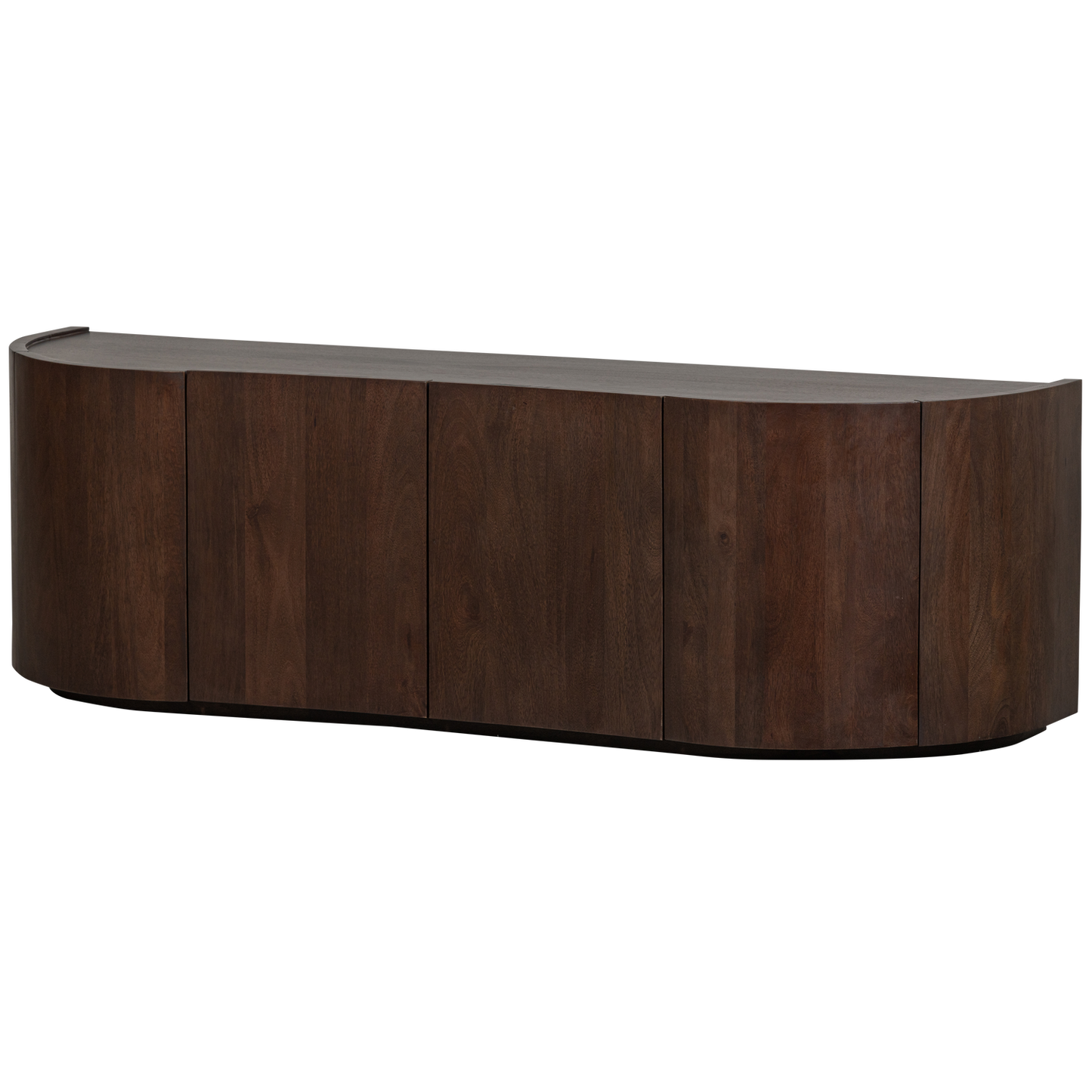 Sense dressoir 4-deurs mangohout walnoot