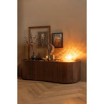 Sense dressoir 4-deurs mangohout walnoot