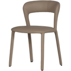 Noble eetkamerstoel leerlook zand