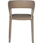 Noble eetkamerstoel leerlook zand