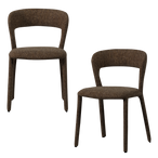 Noble eetkamerstoel donkerbruin melange