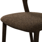 Noble eetkamerstoel donkerbruin melange