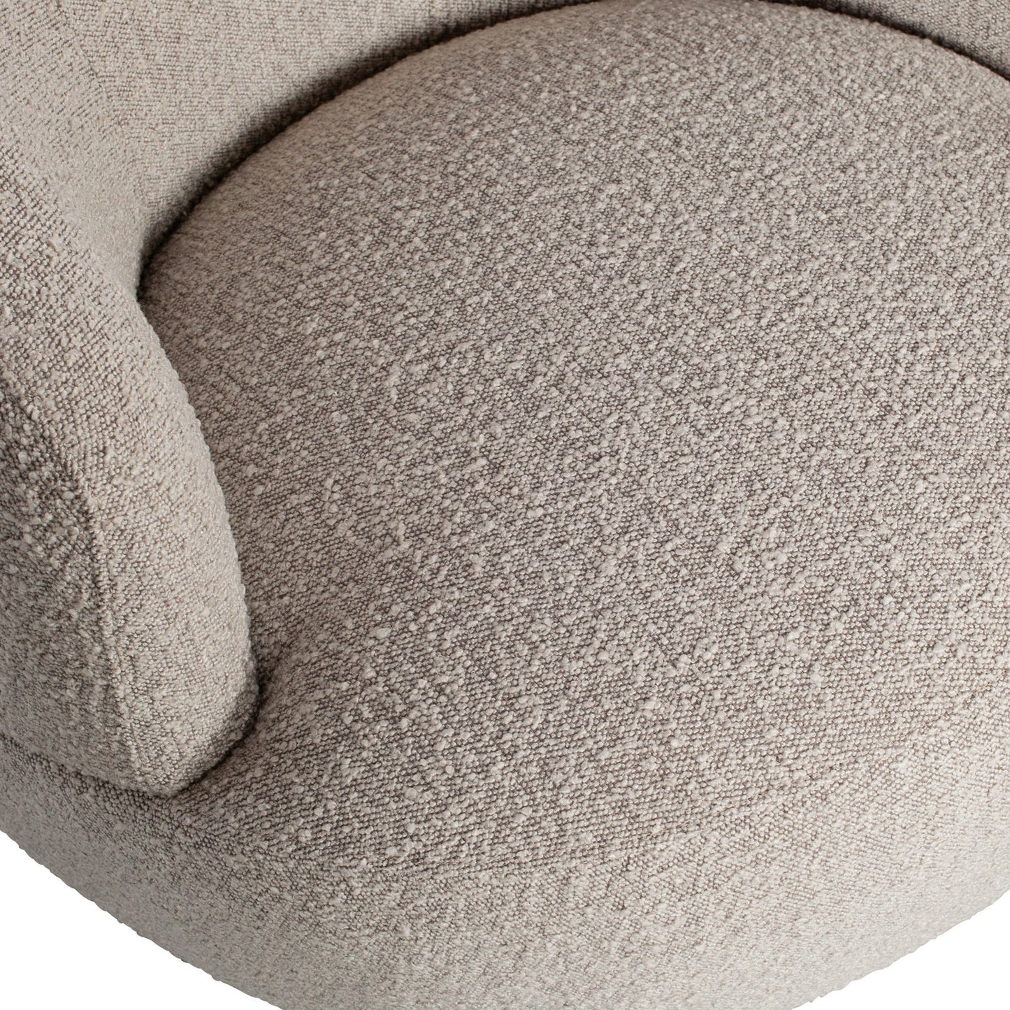 Woolly draaifauteuil bouclé naturel melange