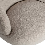 Woolly draaifauteuil bouclé naturel melange