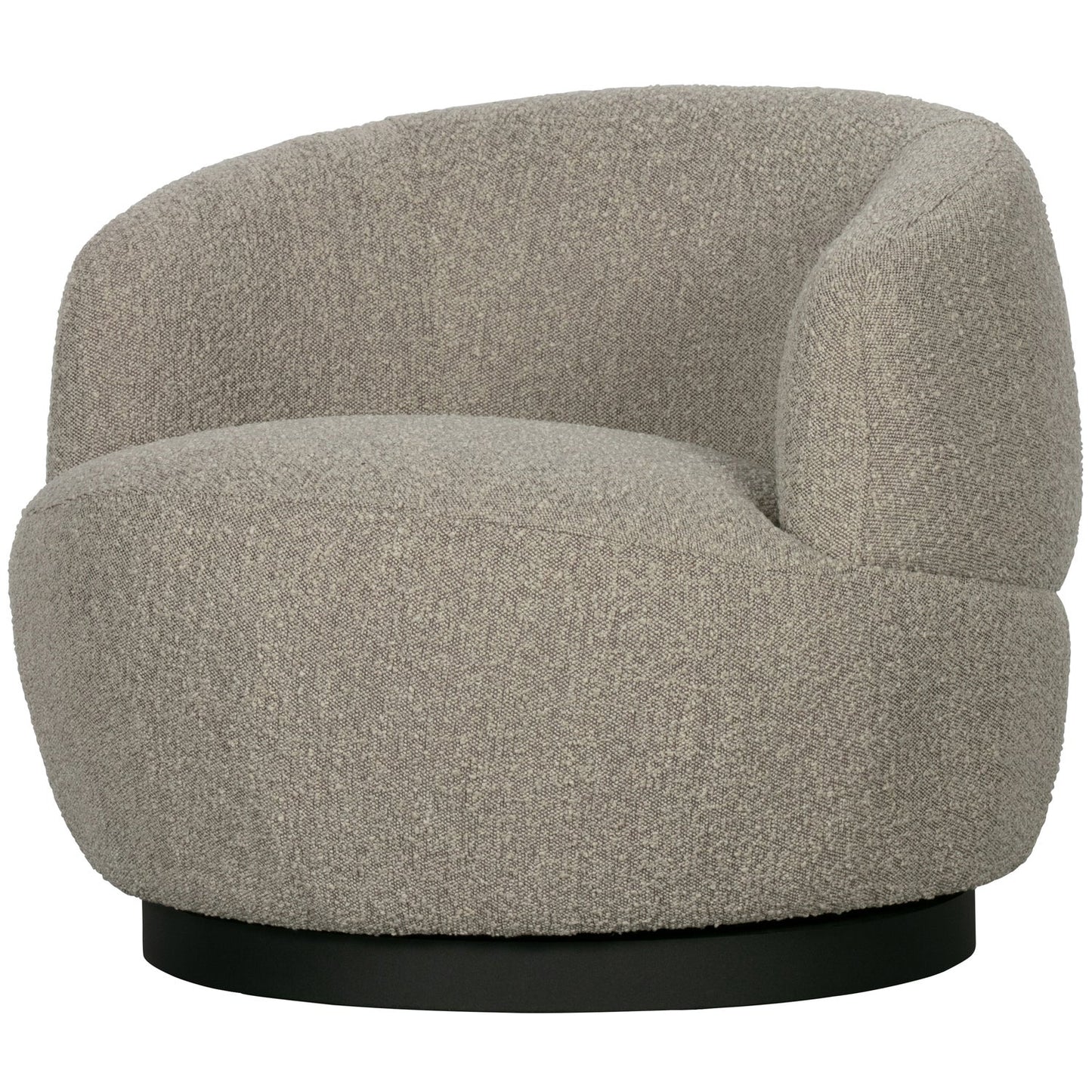 Woolly draaifauteuil bouclé naturel melange