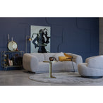 Woolly draaifauteuil bouclé naturel melange