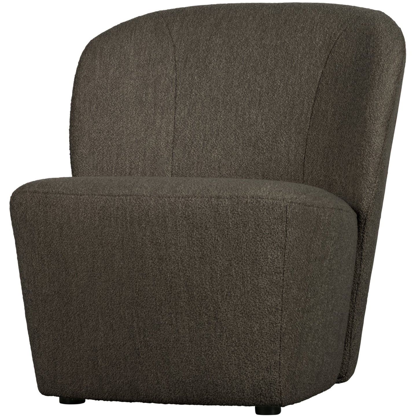 Lofty fauteuil boucle bruin