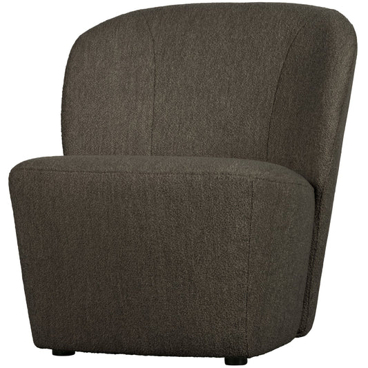 Lofty fauteuil boucle bruin