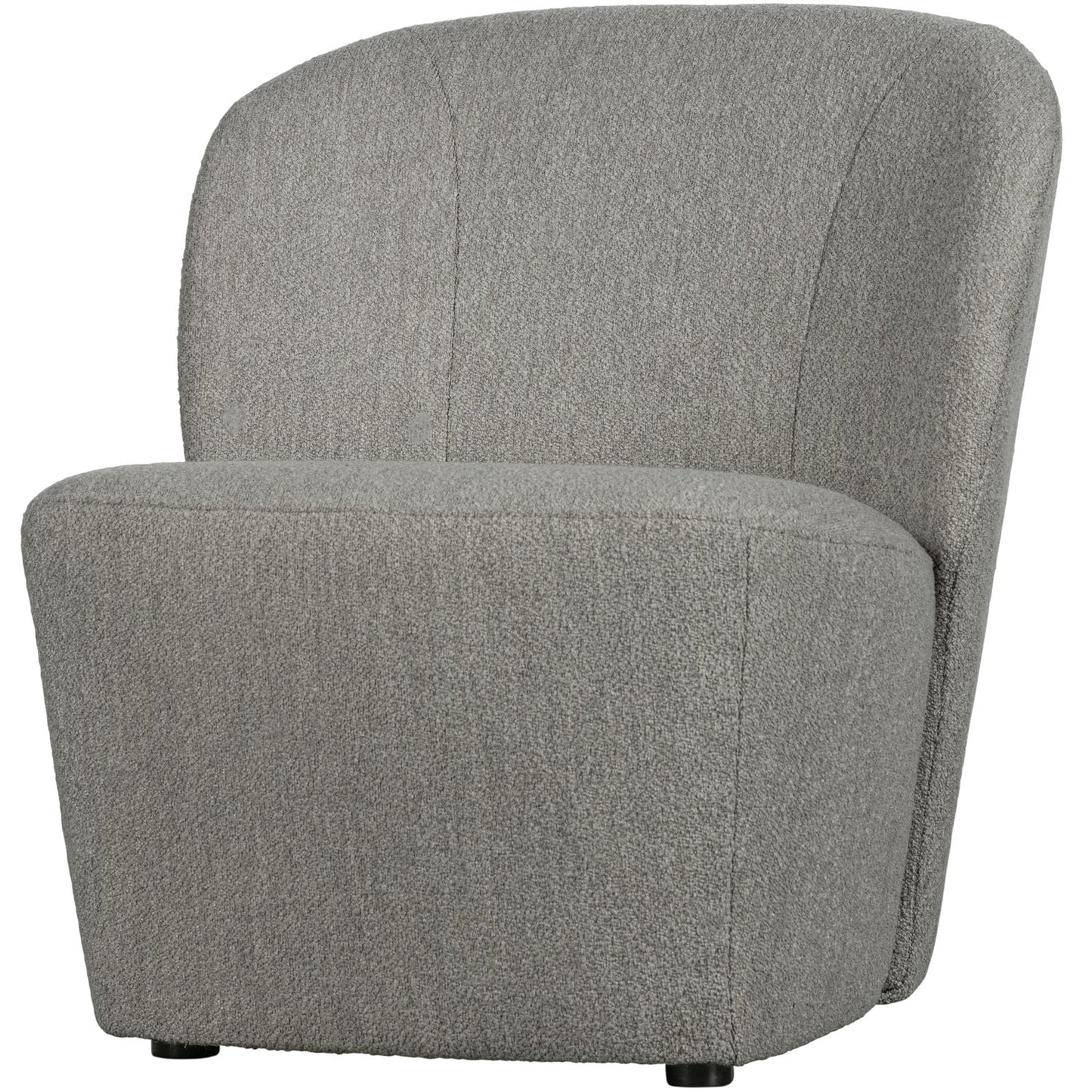 Lofty fauteuil boucle grijs