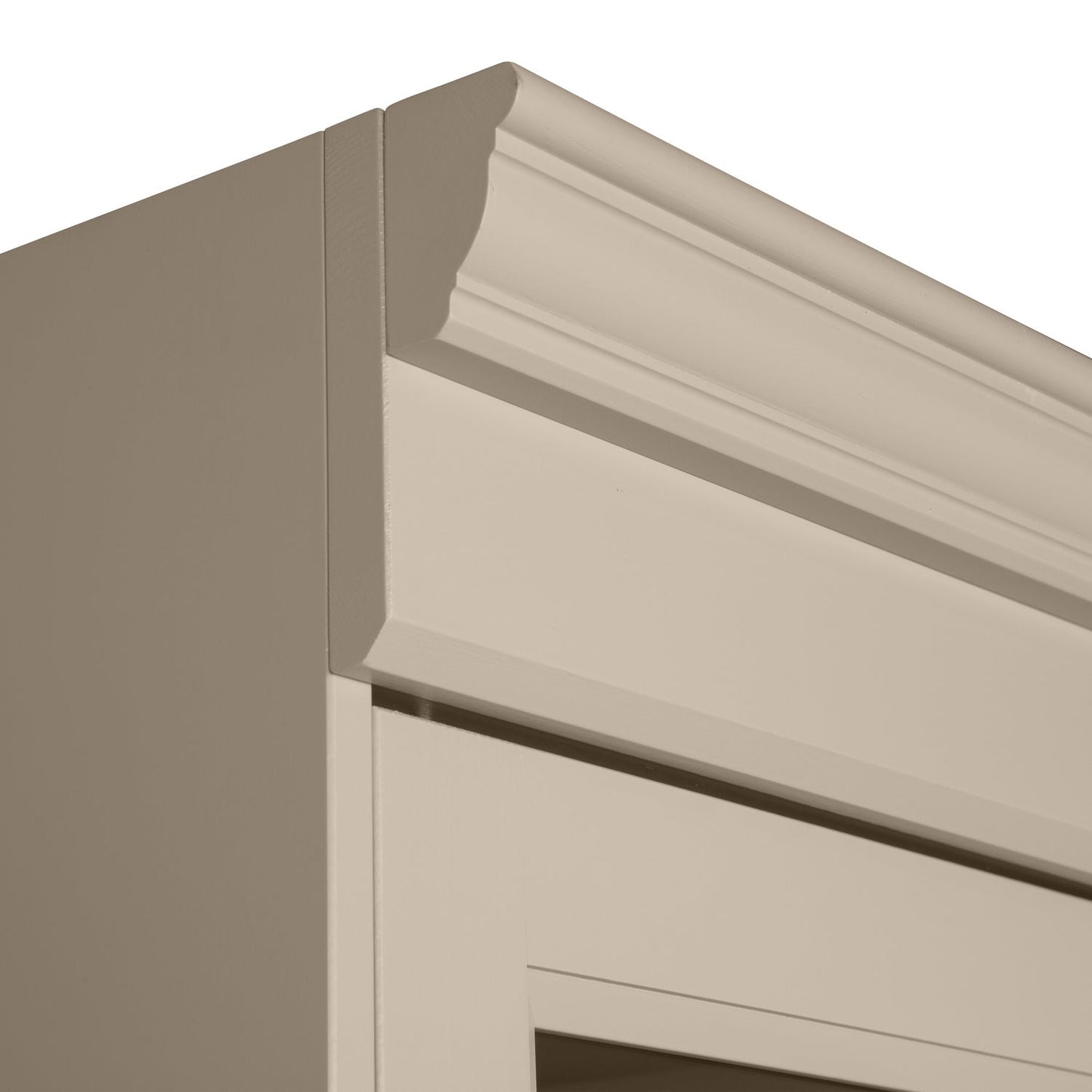 Chow 4-drs vitrinekast grenen dakargrau [fsc]