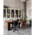 Chow 4-drs vitrinekast grenen dakargrau [fsc]