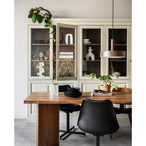 Chow 4-drs vitrinekast grenen dakargrau [fsc]