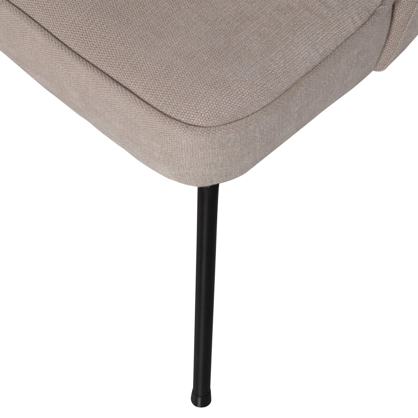 Vogue eetkamerstoel geweven stof zand