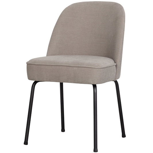 Vogue eetkamerstoel geweven stof zand