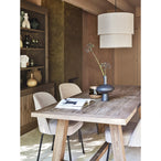 Vogue eetkamerstoel geweven stof zand