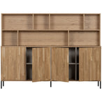 New gravure wandkast eiken blanke lak [fsc]