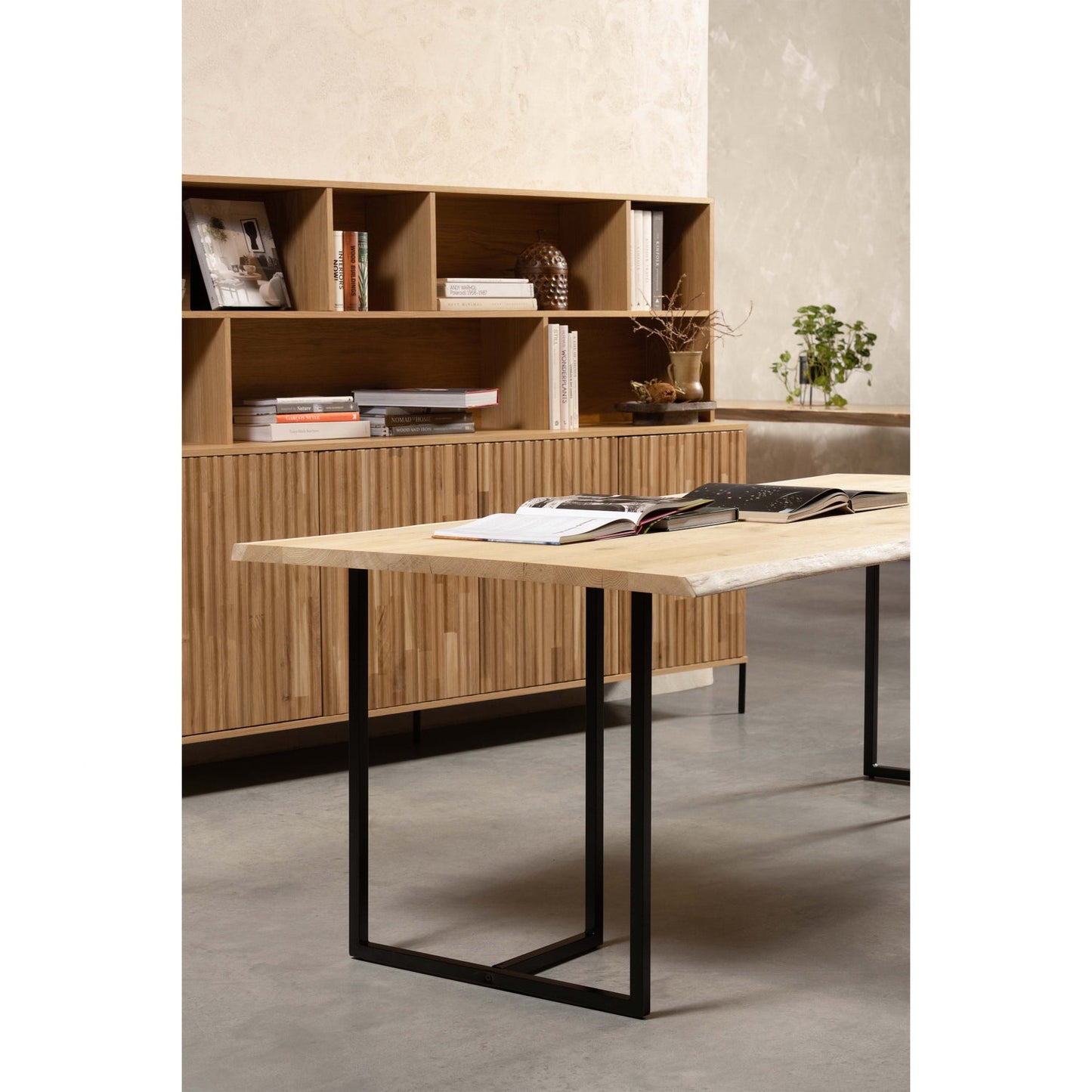 New gravure wandkast eiken blanke lak [fsc]