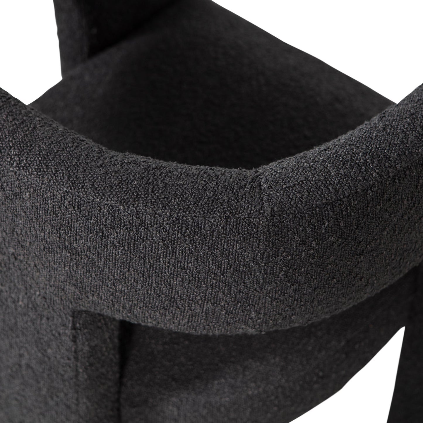 Tiwa fauteuil boucle donkergrijs