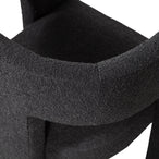 Tiwa fauteuil boucle donkergrijs