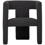 Tiwa fauteuil boucle donkergrijs