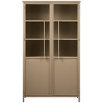 Exhibit vitrinekast metaal khaki