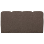 Mojo eetbankje 164 cm met rugleuning bouclé bruin melange