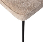 Vogue eetkamerstoel 3d chenille zand