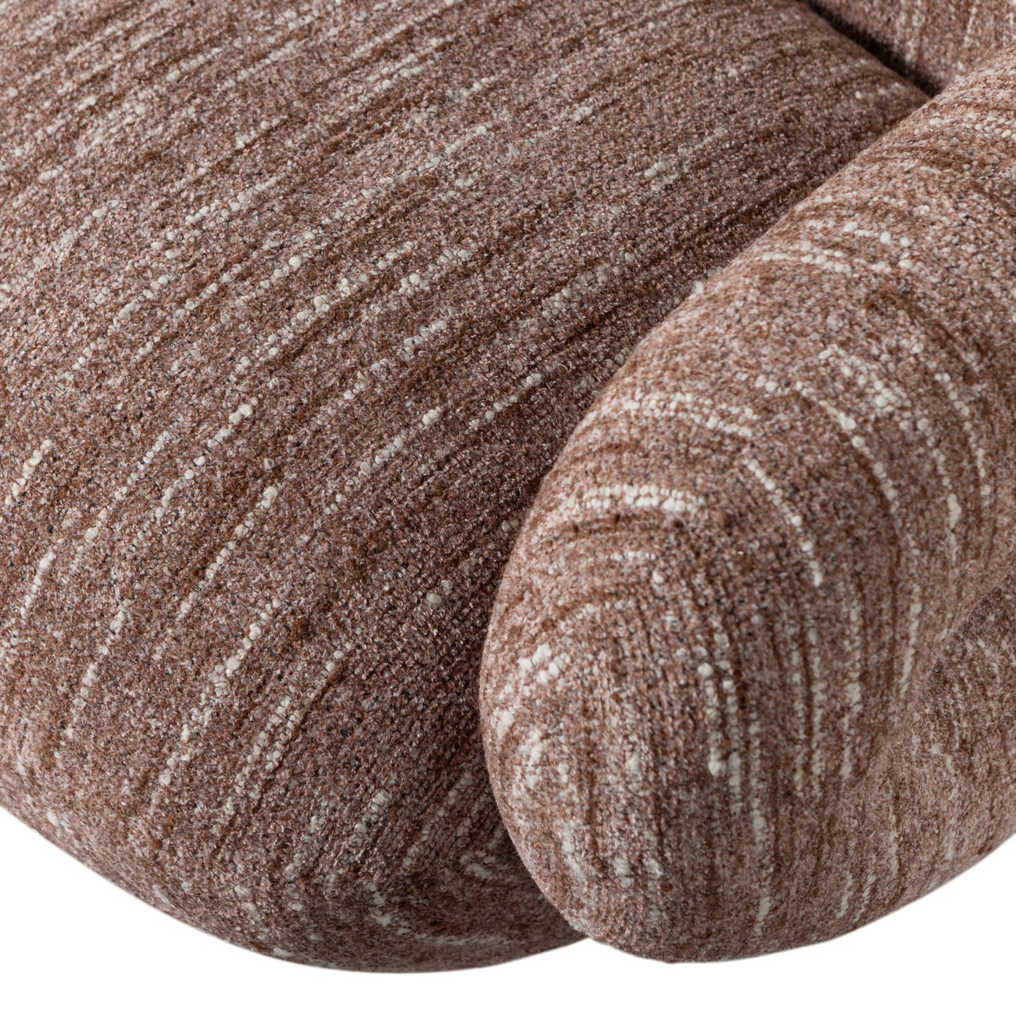 Folke fauteuil chenille oudroze melange