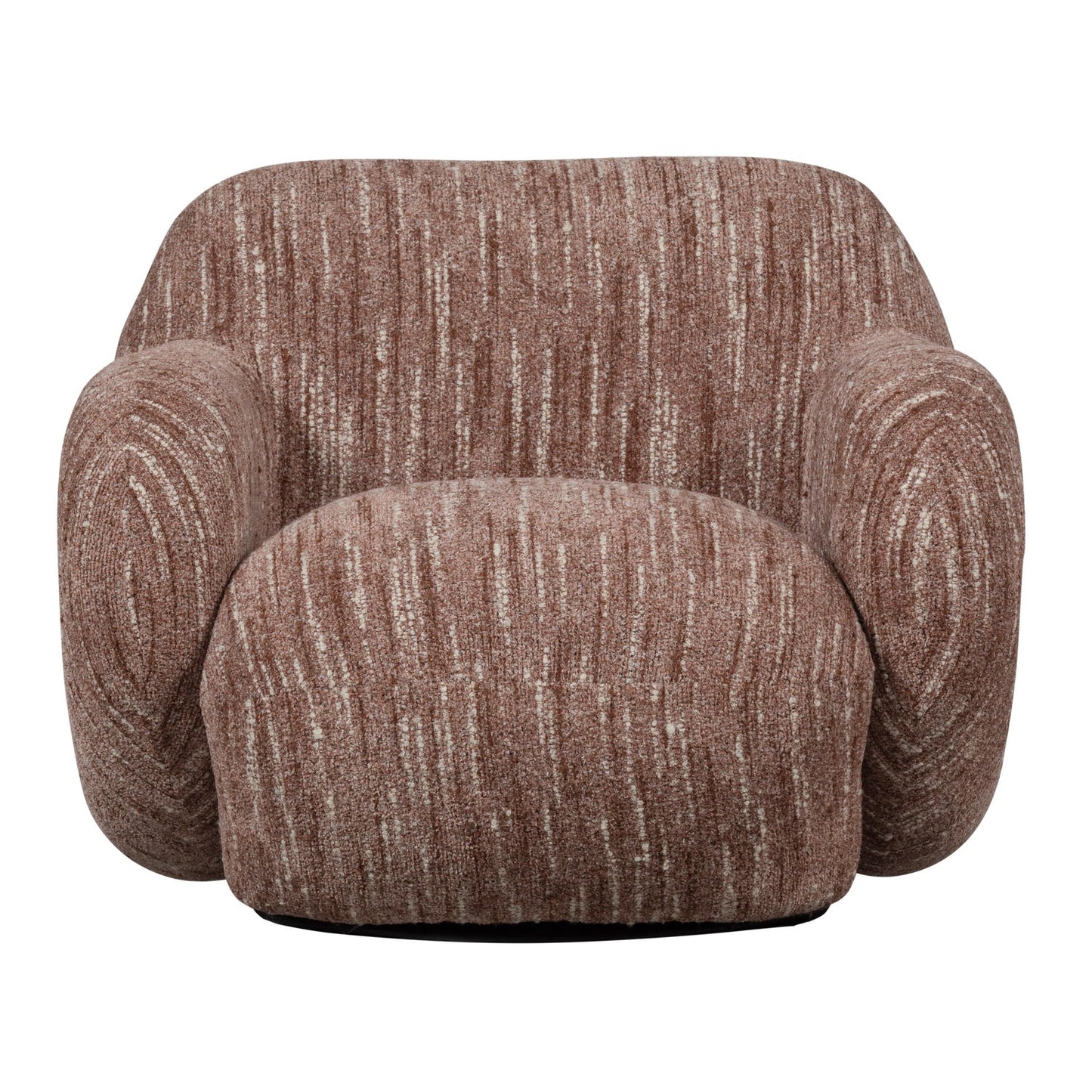 Folke fauteuil chenille oudroze melange