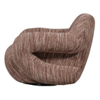 Folke fauteuil chenille oudroze melange