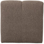 Mojo eetbankje 84 cm met rugleuning bouclé bruin melange