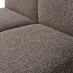 Mojo eetbankje 84 cm met rugleuning bouclé bruin melange