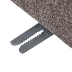 Mojo eetbankje 84 cm met rugleuning bouclé bruin melange