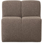 Mojo eetbankje 84 cm met rugleuning bouclé bruin melange