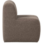 Mojo eetbankje 84 cm met rugleuning bouclé bruin melange