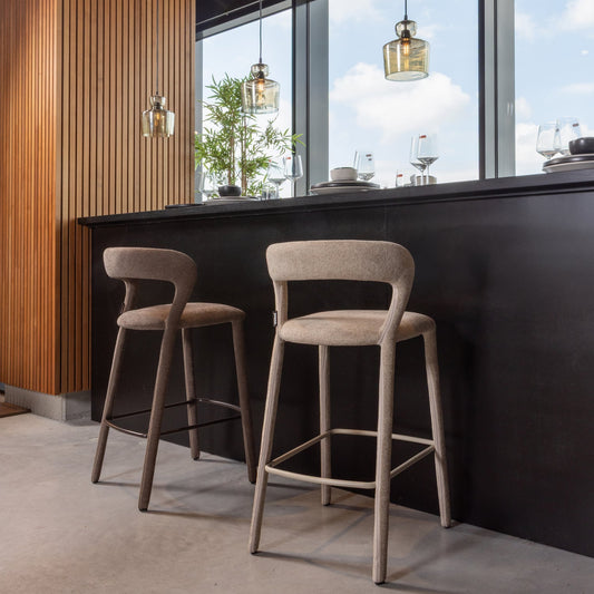 Noble barstoel taupe