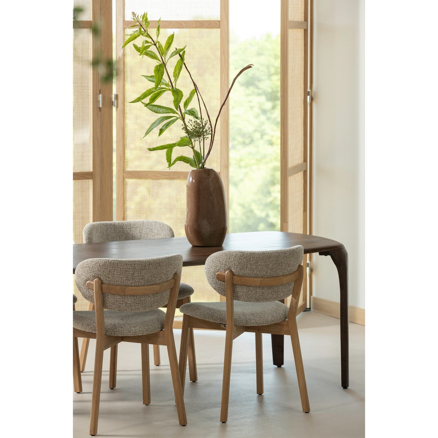 Fiore eettafel mango hout donkerbruin 230x95 cm