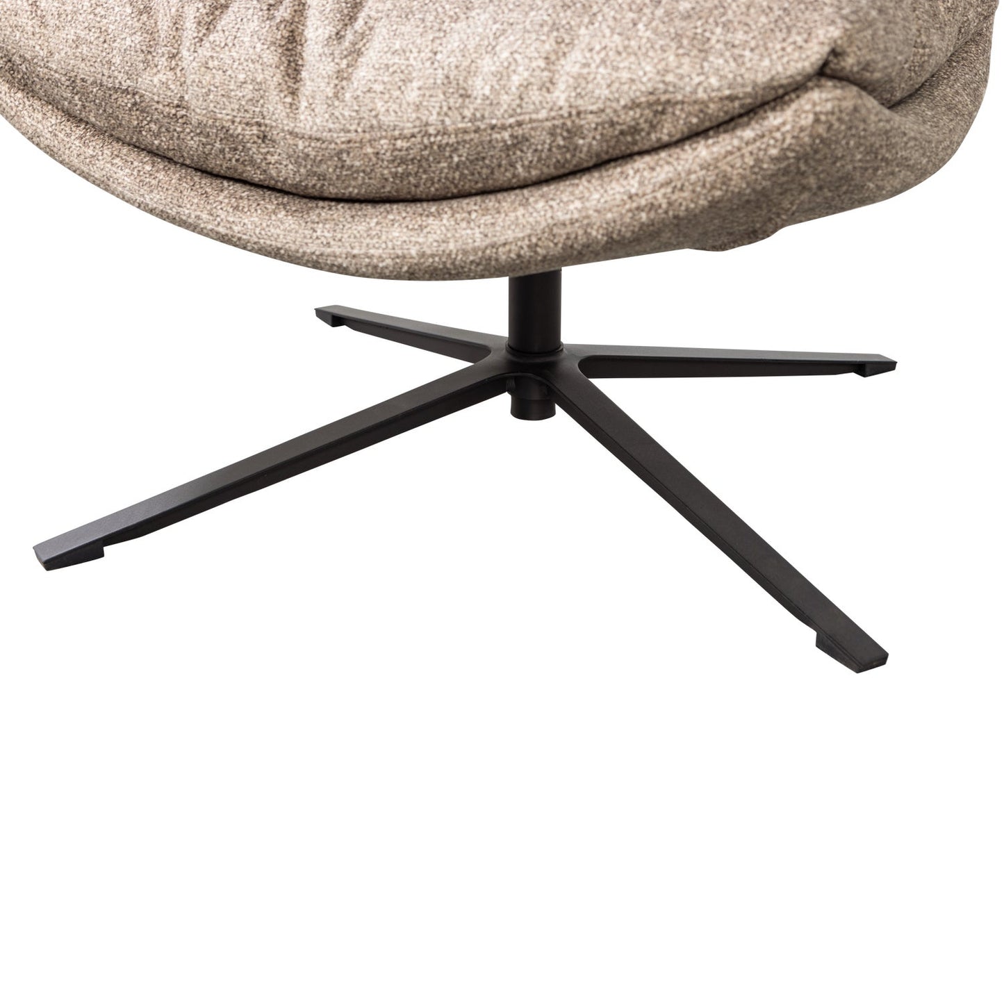 Arve draaifauteuil bedrukte stof naturel melange