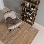 Arve draaifauteuil bedrukte stof naturel melange