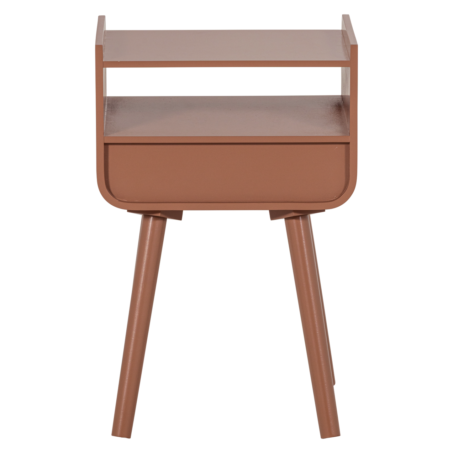Nils nachtkastje/bijzettafel hout oudroze [fsc]