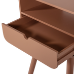 Nils nachtkastje/bijzettafel hout oudroze [fsc]
