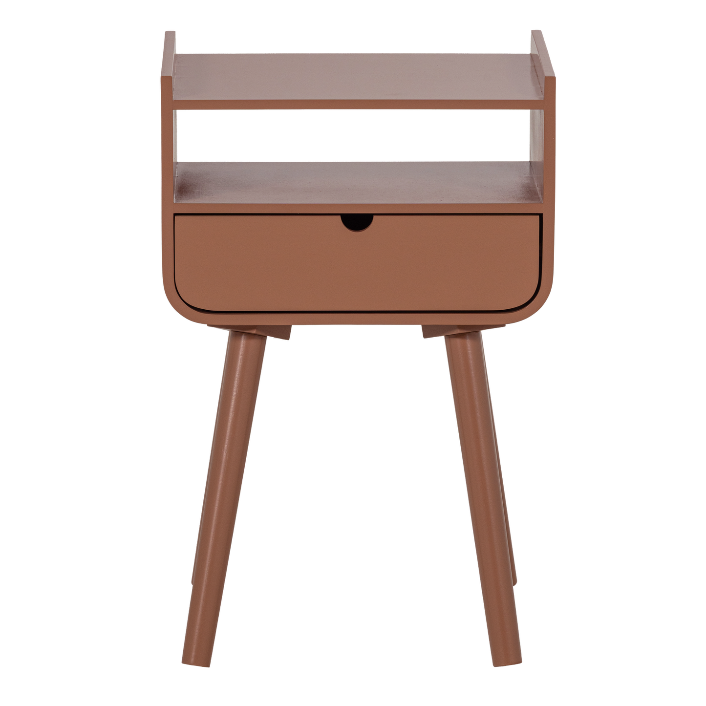 Nils nachtkastje/bijzettafel hout oudroze [fsc]