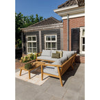 Lucca loungeset tuin teak incl. kussens