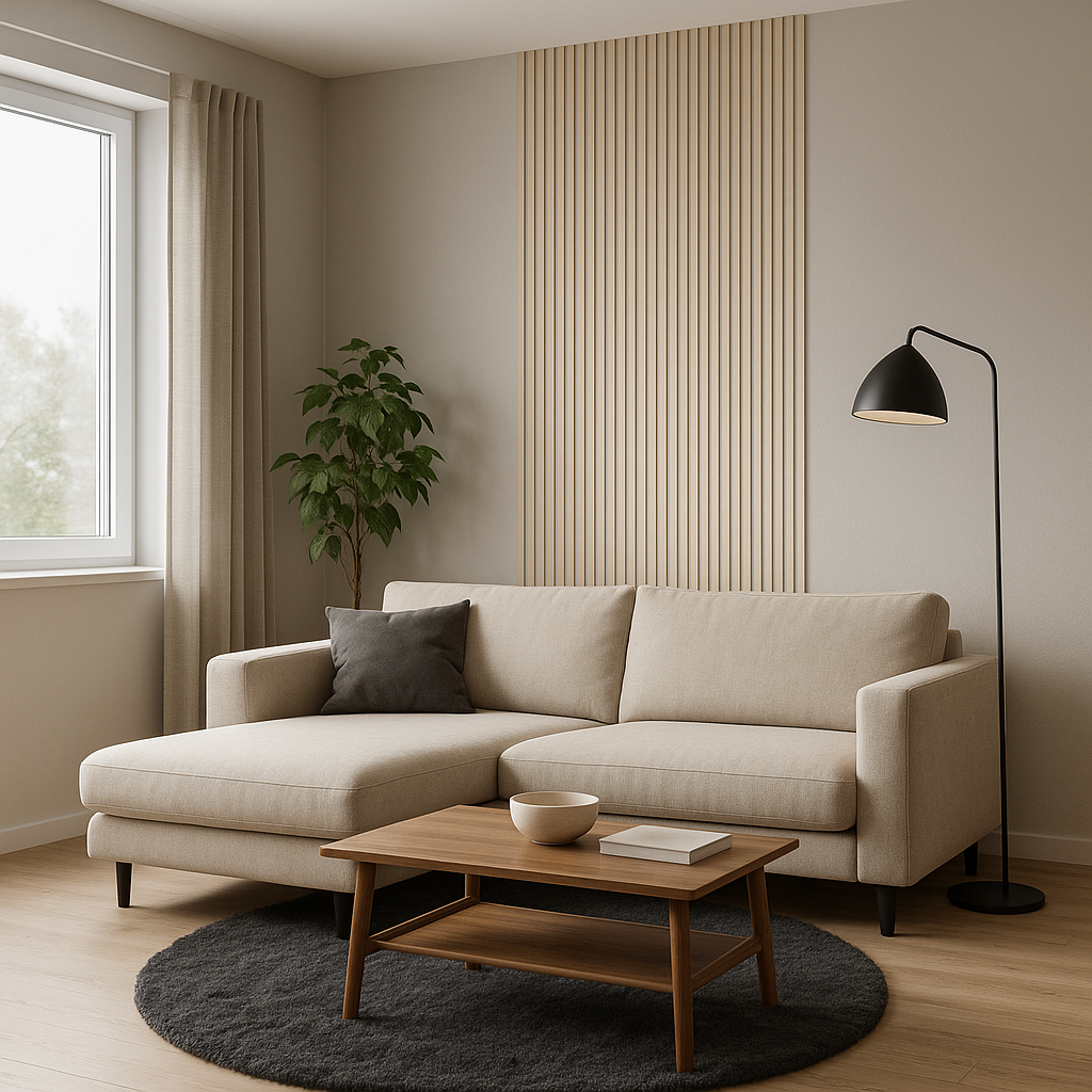Beige wandpaneel