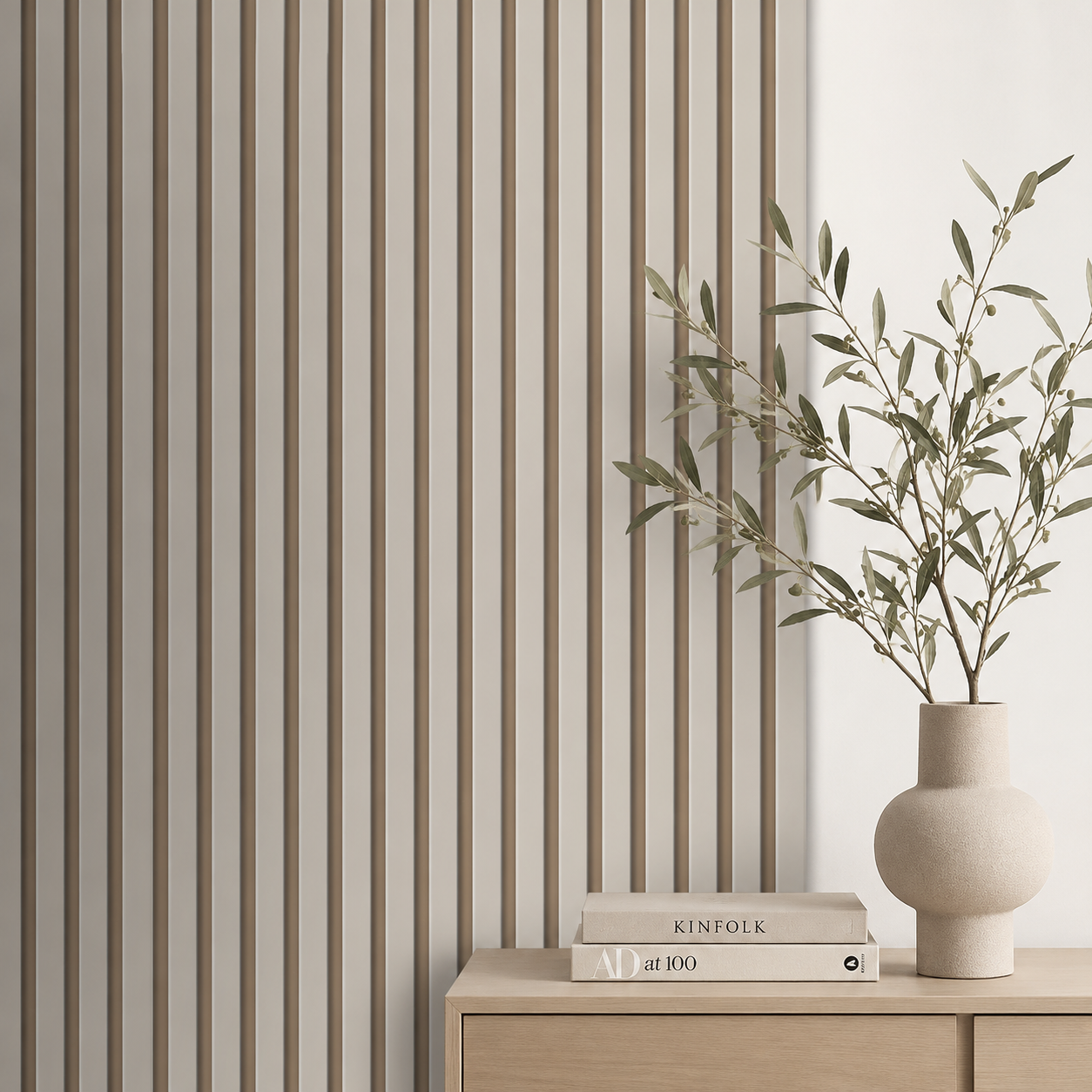Beige wandpaneel