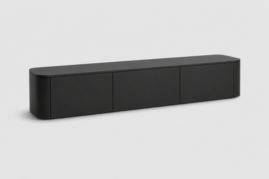 Japandi TV-meubel | Wit | 180x38x30cm