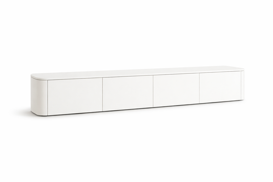 Japandi TV-meubel | Wit | 220x38x30cm