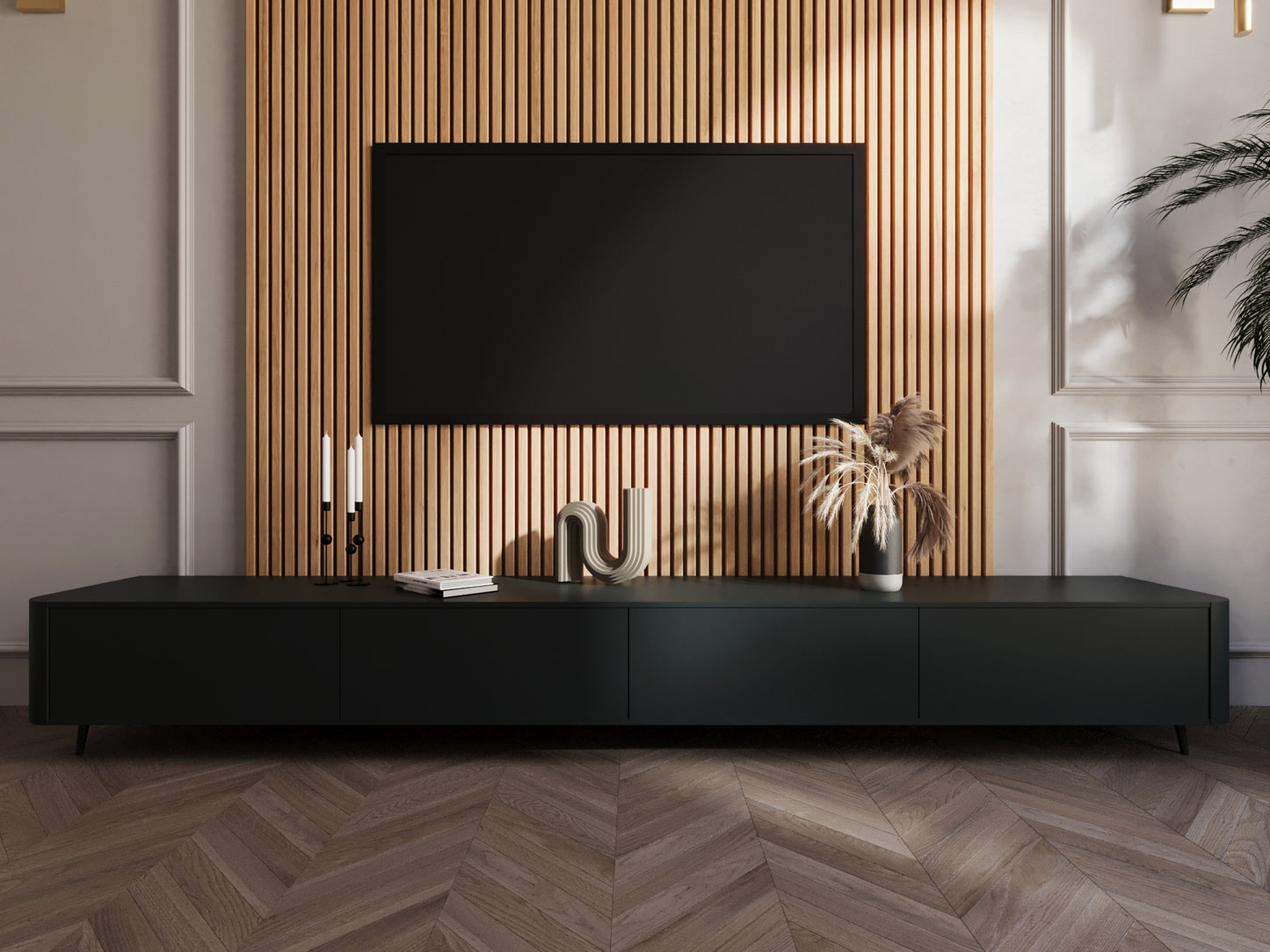 TV meubel - Antraciet - 270cm