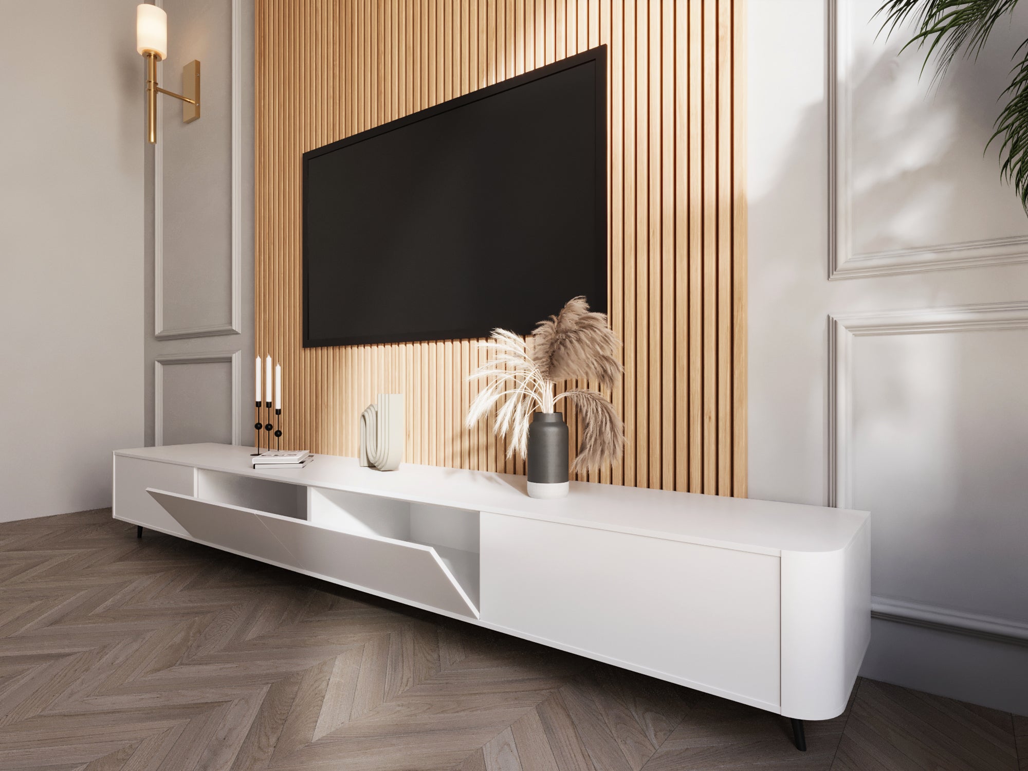 TV meubel - Wit - 270cm [UITVERKOCHT]