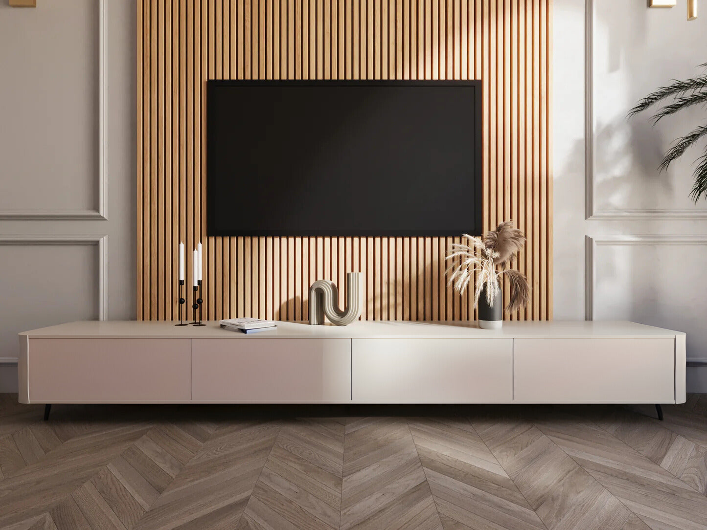 TV meubel - Beige - 270cm